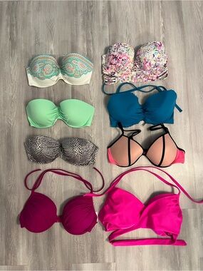 Victorias Secret and Shade & Shore Bikini Tops size 36D